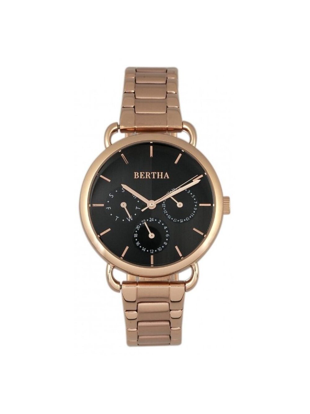 NWT Bertha Gwen Black Dial Ladies Watch